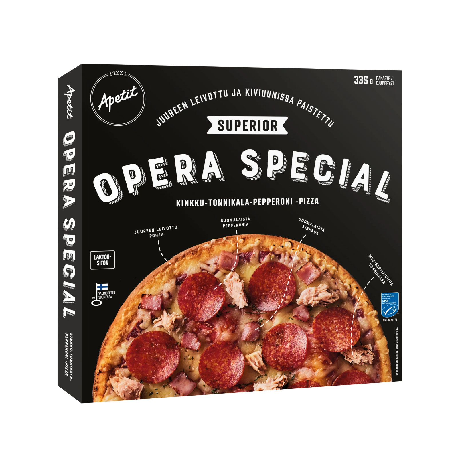 Apetit Superior Opera Special pizza MSC pakaste 335g